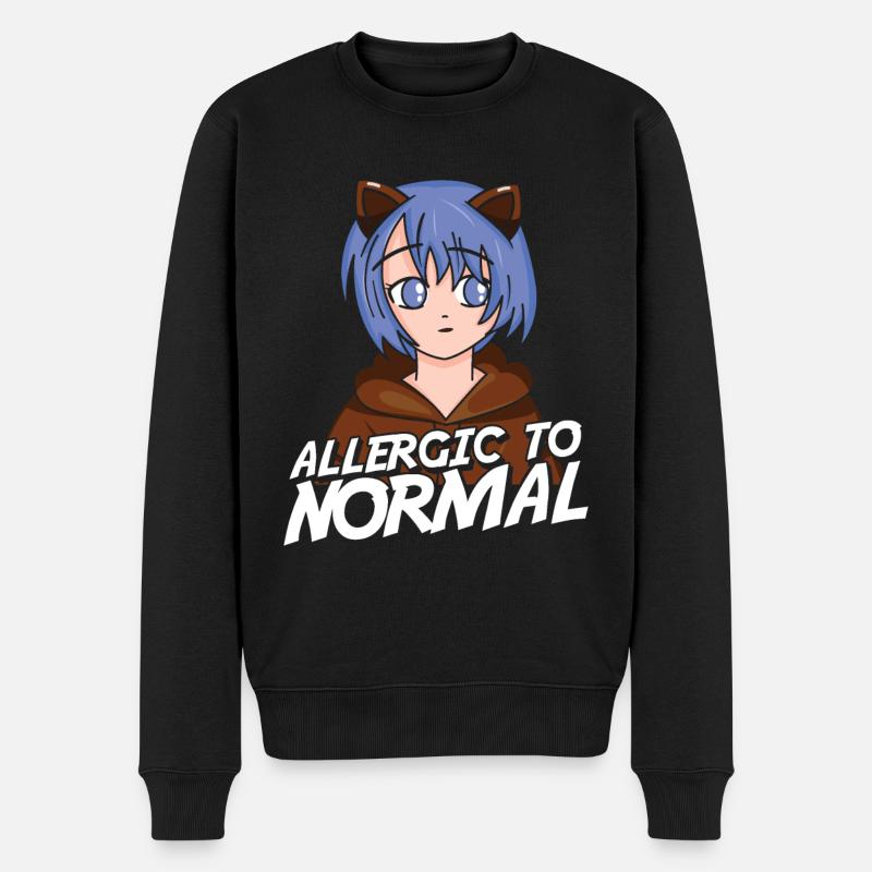 Furry Fandom Fursuits Witzig - Männer Premium Bio Pullover - Schwarz