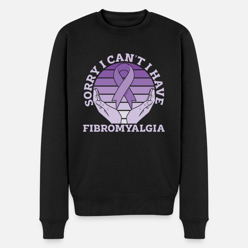 Fibromyalgia rheumatism hands - Men's Premium Organic Jumper - black