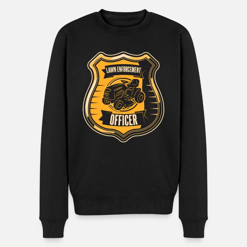 Hobbygärtner Garten Rasen Gärtnerischer Vater - Männer Premium Bio Pullover - Schwarz