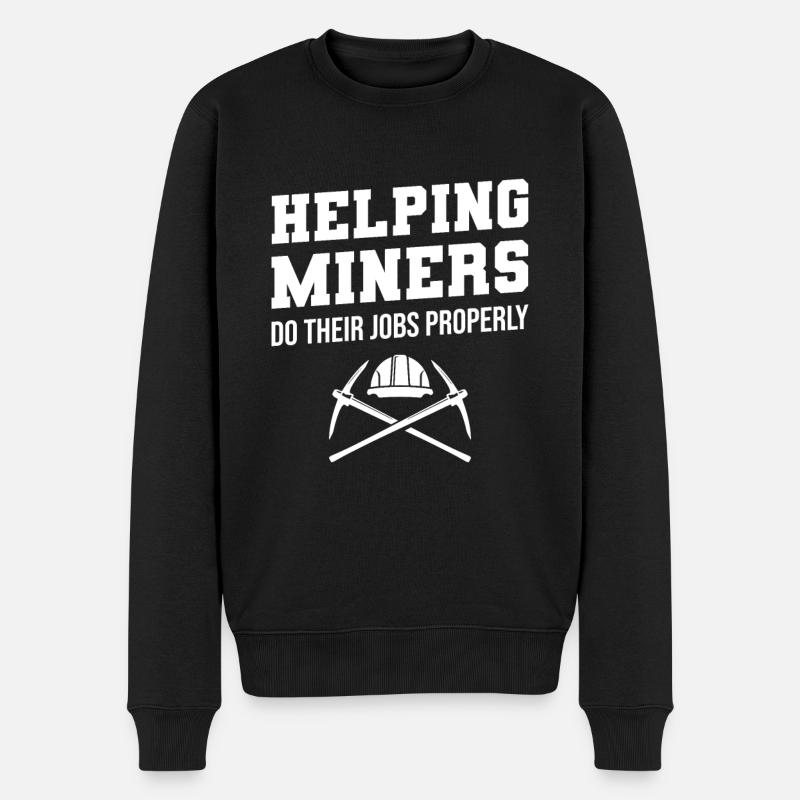 Engineer Mining Engineer - Men's Premium Organic Jumper - black