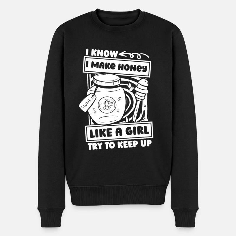Imker Bienenzüchter - Männer Premium Bio Pullover - Schwarz