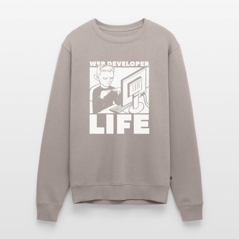 Web Developer Web Developer Life Men's Premium Organic Jumper