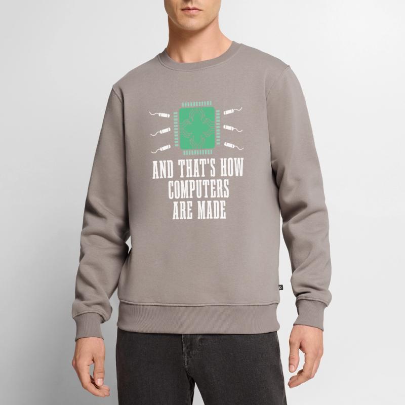Developer, Coder, Programmer, Microchip Men's Premium Organic Jumper