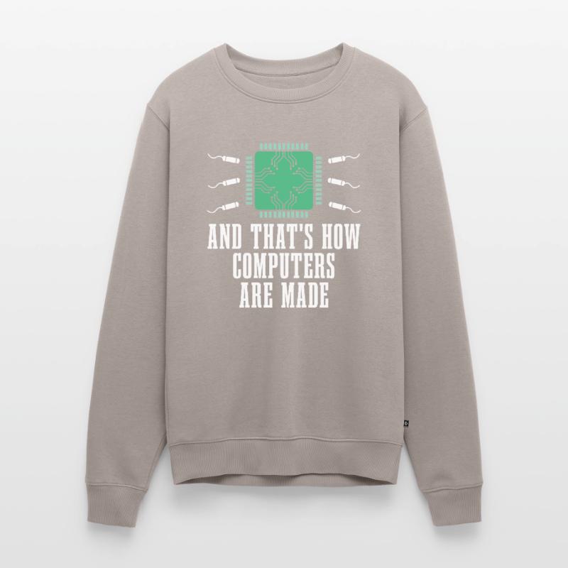 Developer, Coder, Programmer, Microchip Men's Premium Organic Jumper
