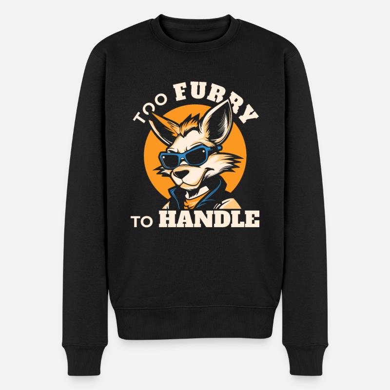 Furry Fandom Fursuits - Pull Premium bio Homme - noir