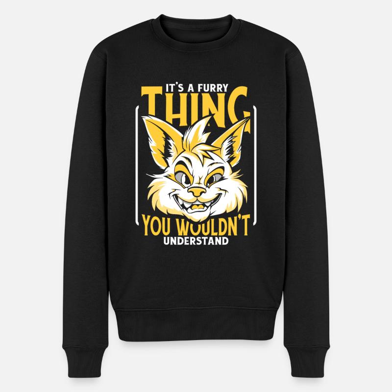 Furry Fandom Fursuits Drôle - Pull Premium bio Homme - noir