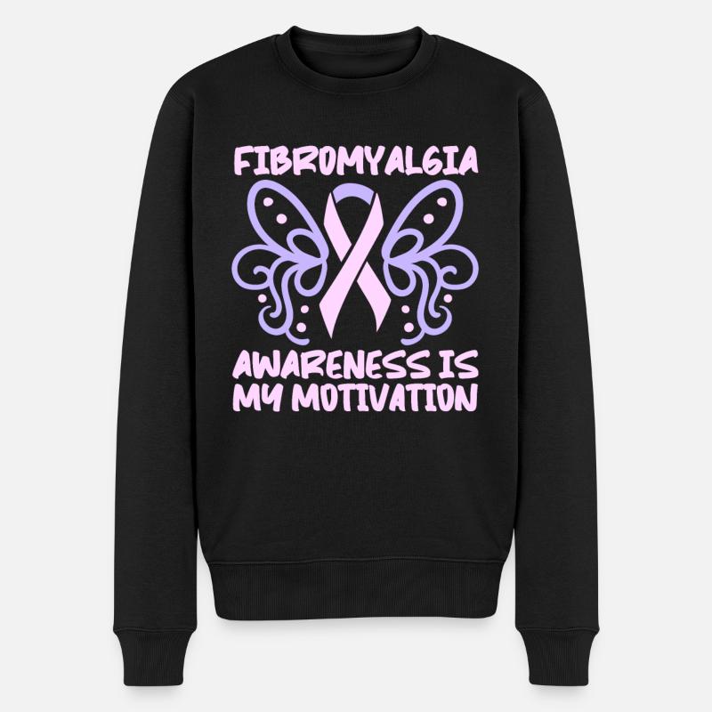 Fibromyalgie Rhumatisme - Pull Premium bio Homme - noir