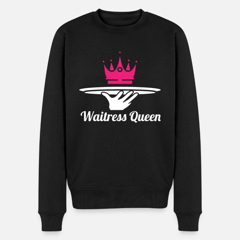 Serveur Serveuse Queen - Pull Premium bio Homme - noir