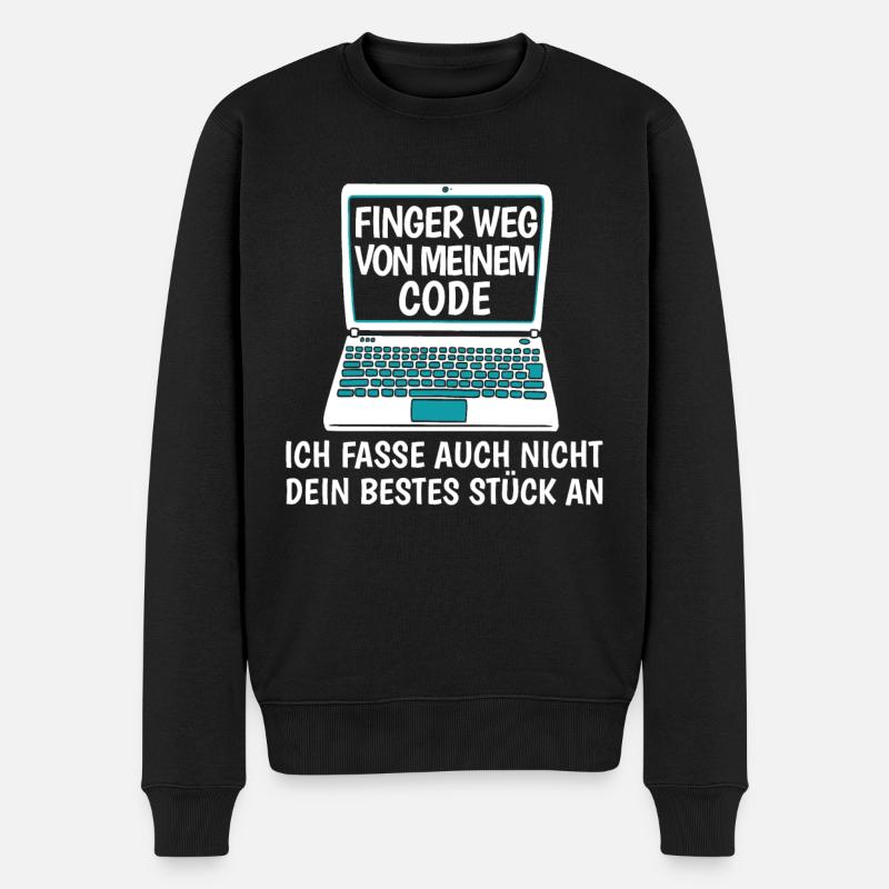 Entwickler Coder Programmierer Lustig - Männer Premium Bio Pullover - Schwarz