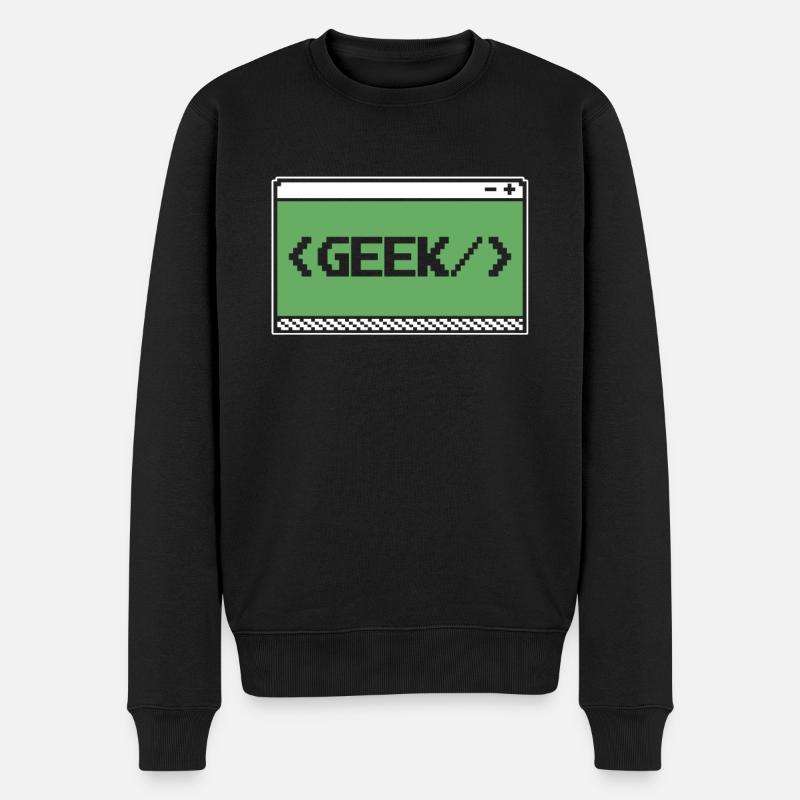 Développeur Coder Programmeur Geek - Pull Premium bio Homme - noir