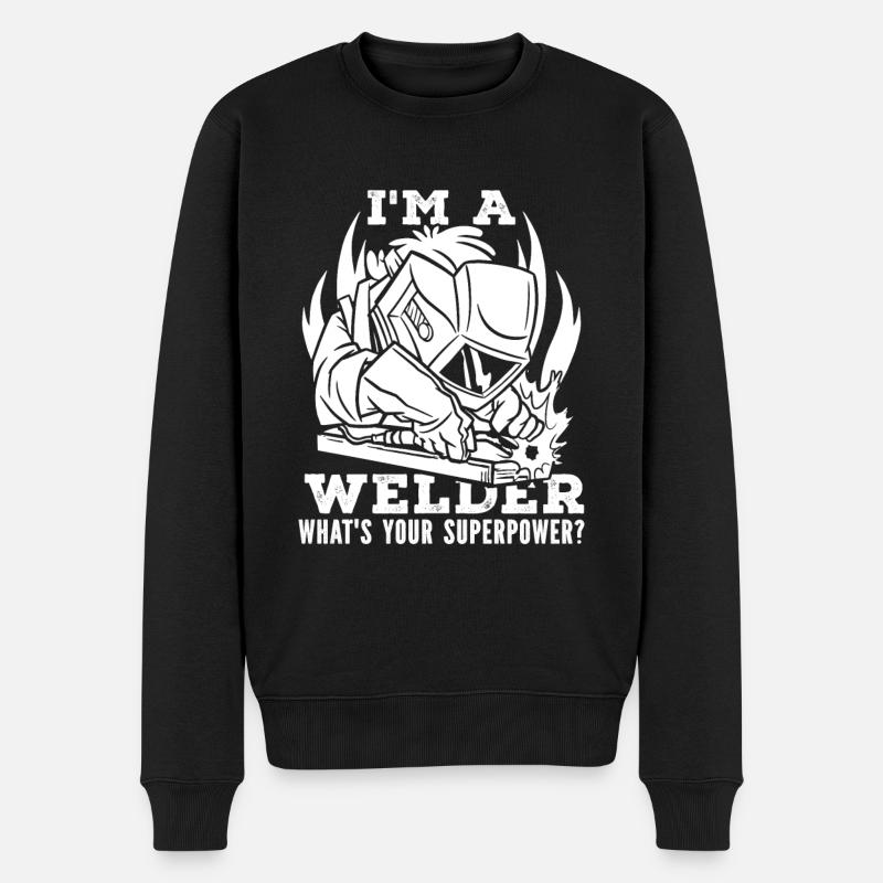 Serrurier soudeur - Pull Premium bio Homme - noir
