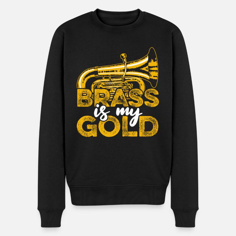 Fanfare Procession Tuba Gold - Pull Premium bio Homme - noir