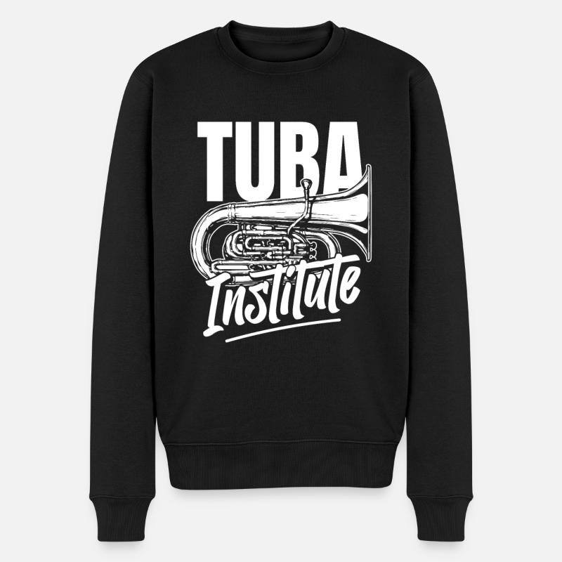 Fanfarenzug Tuba - Männer Premium Bio Pullover - Schwarz