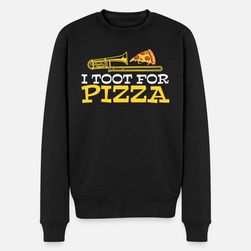 fanfare trombone pizza fanfare trombone - Pull Premium bio Homme - noir