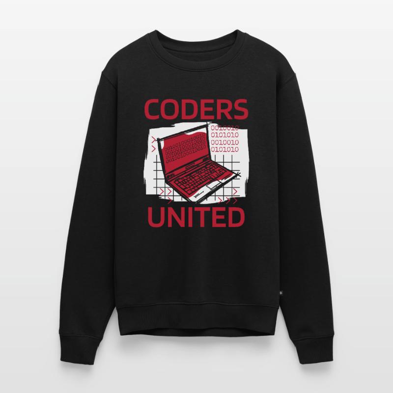 Développeur Coder Programmeur Ordinateur portable Pull Premium bio Homme