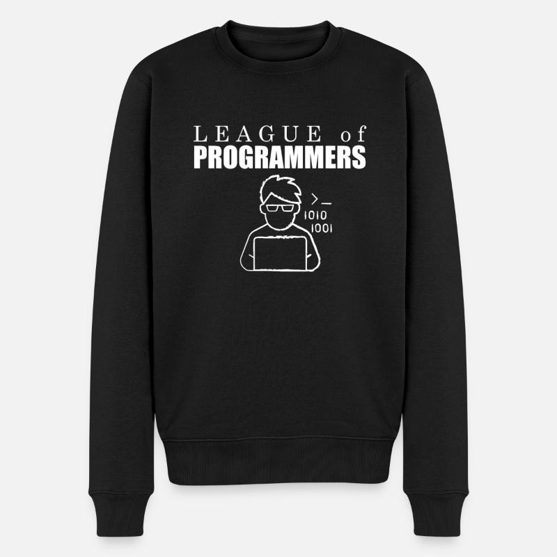 Developer Coder Programmer League - Pull Premium bio Homme - noir