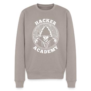 Developer Coder Programmer - Men's Premium Organic Jumper - taupe - Front - Nico (187cm)