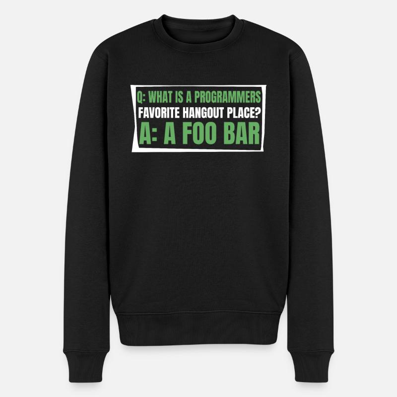 Entwickler Coder Programmierer Lustig - Männer Premium Bio Pullover - Schwarz
