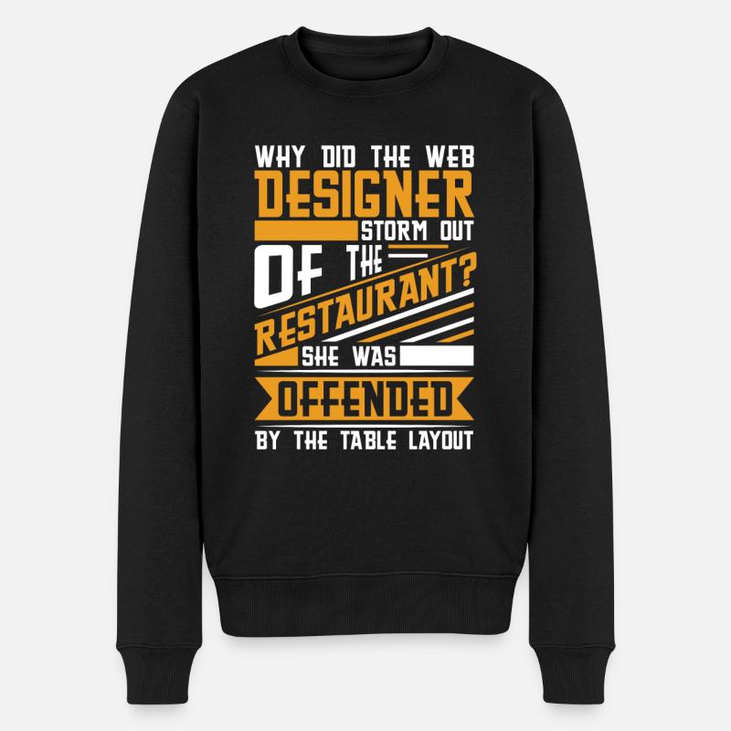 Web Entwickler Webdeveloper Witzig - Männer Premium Bio Pullover - Schwarz