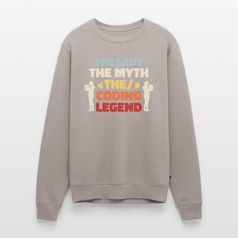 Developer Coder Programmer Dame Men's Premium Organic Jumper