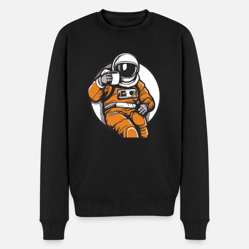 Café Café Astronaute - Pull Premium bio Homme - noir