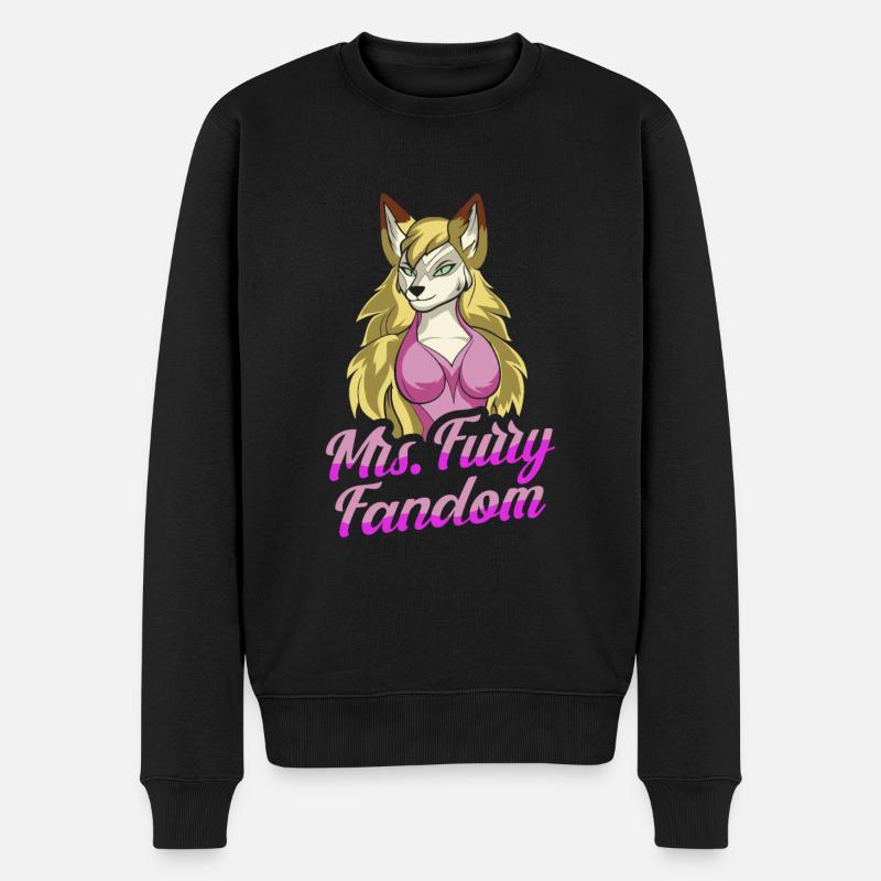 Furry Fandom Fursuits Cool - Männer Premium Bio Pullover - Schwarz