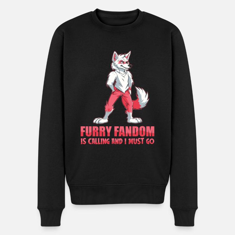 Furry Fandom Fursuits Cool - Pull Premium bio Homme - noir