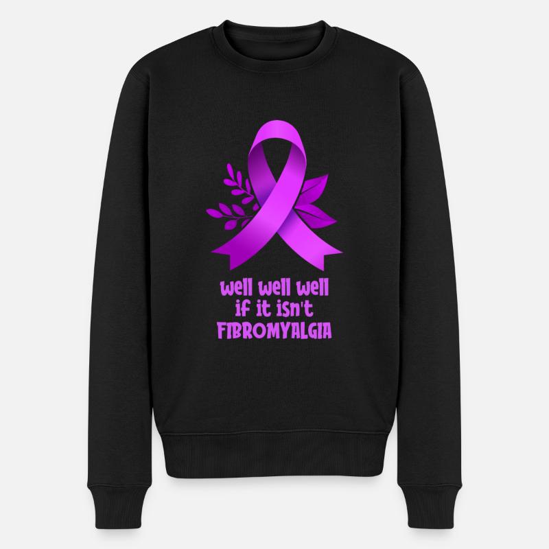 Fibromyalgie Rheuma Niedlich - Männer Premium Bio Pullover - Schwarz