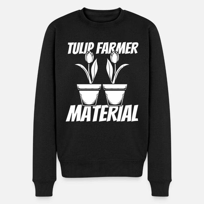 Tulipes Tulipes - Pull Premium bio Homme - noir