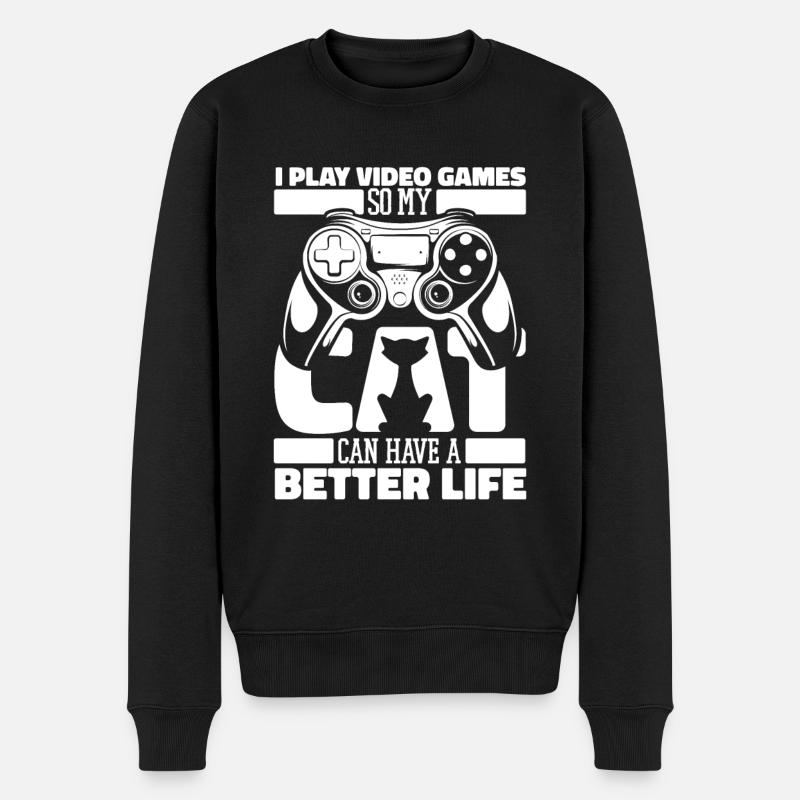 Jeux de joueurs - Pull Premium bio Homme - noir