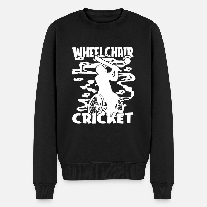 Cricket - Männer Premium Bio Pullover - Schwarz