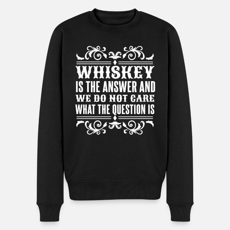 Whisky Whiskey - Pull Premium bio Homme - noir