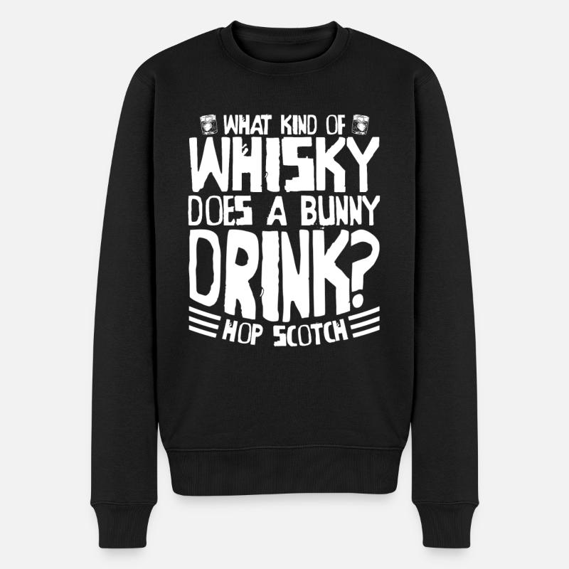 Whisky Whiskey - Pull Premium bio Homme - noir