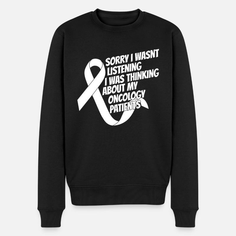 Krankenschwester Onkologie - Männer Premium Bio Pullover - Schwarz