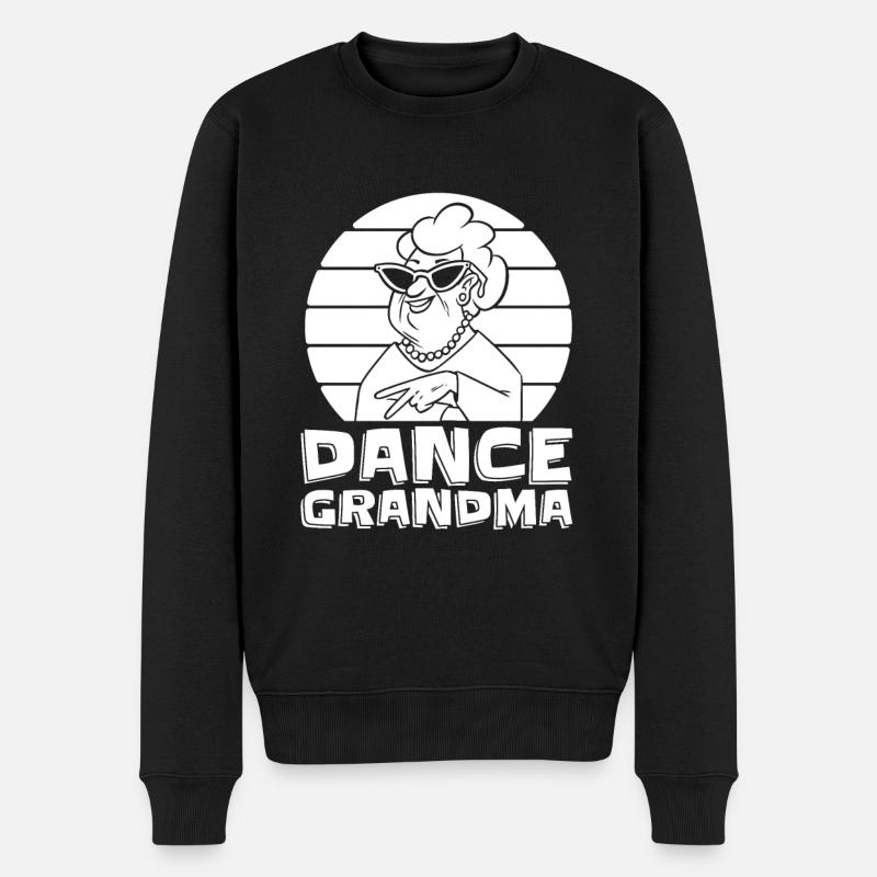 Mom Mutter Oma Tanz Mutter - Männer Premium Bio Pullover - Schwarz
