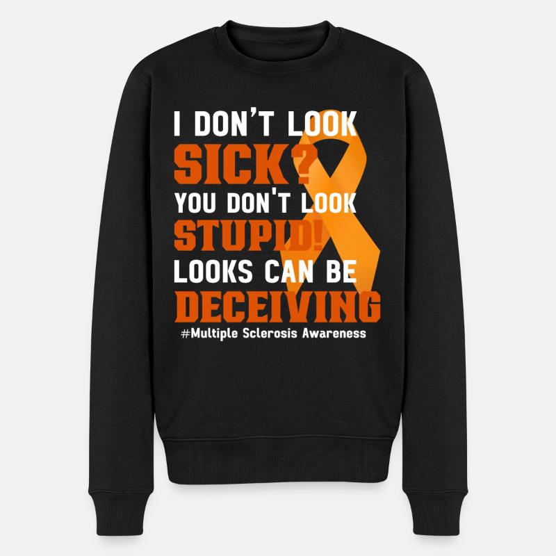 Multiple Sclerosis Awareness Day Multiple Sclerosis - Men's Premium Organic Jumper - black