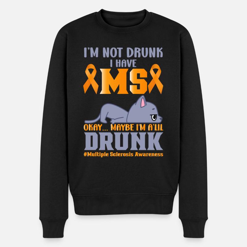 Multiple Sklerose Awareness Day Multiple Sklerose - Männer Premium Bio Pullover - Schwarz