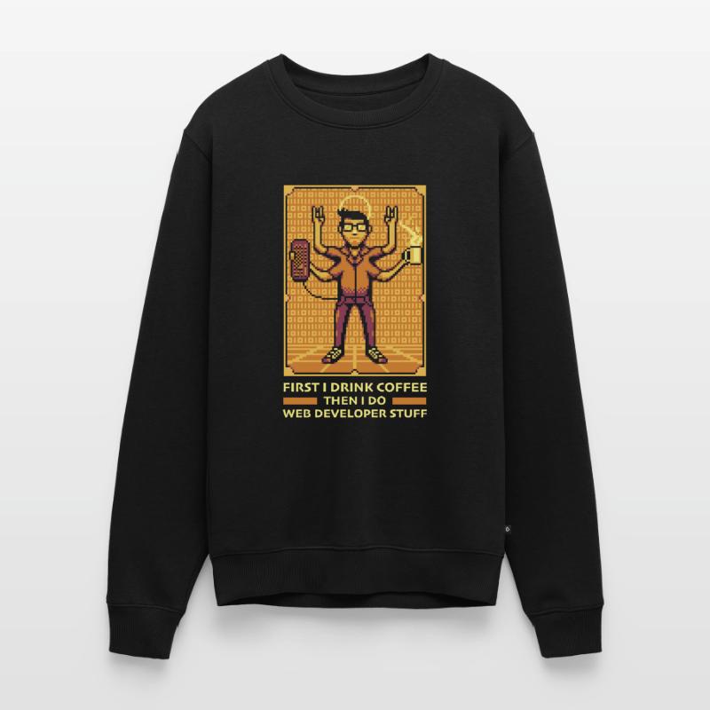 Web Developer Web Developer Coffee Men's Premium Organic Jumper