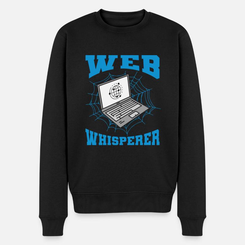 Développeur Web Développeur Web Drôle - Pull Premium bio Homme - noir