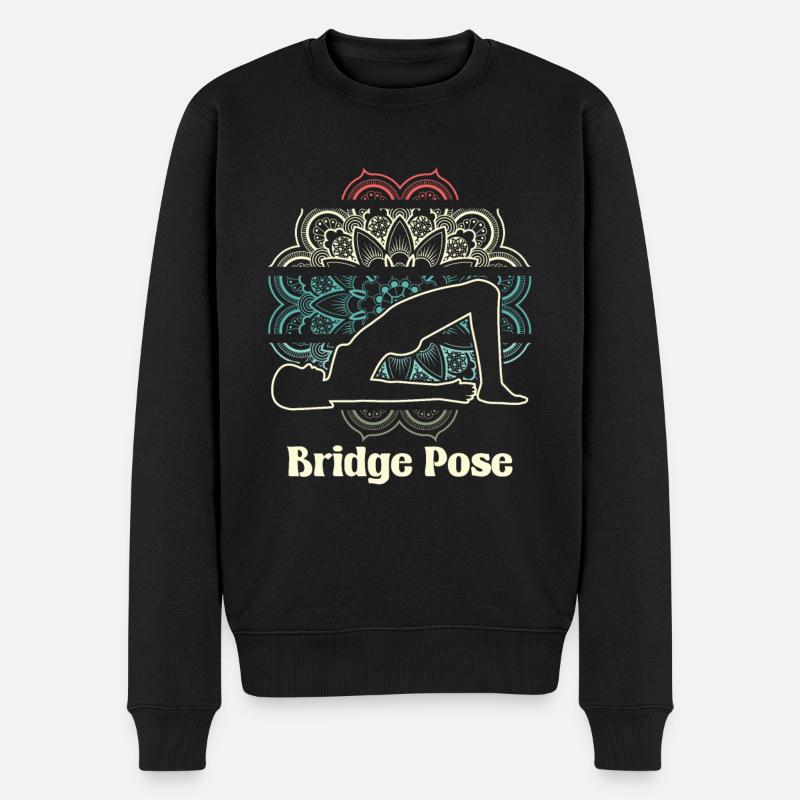 Pont de Yoga - Pull Premium bio Homme - noir