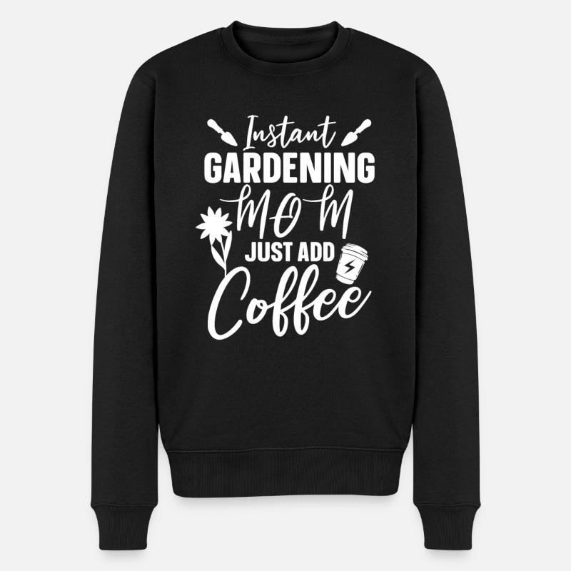 Hobbygärtner Garten Gartenmama - Männer Premium Bio Pullover - Schwarz