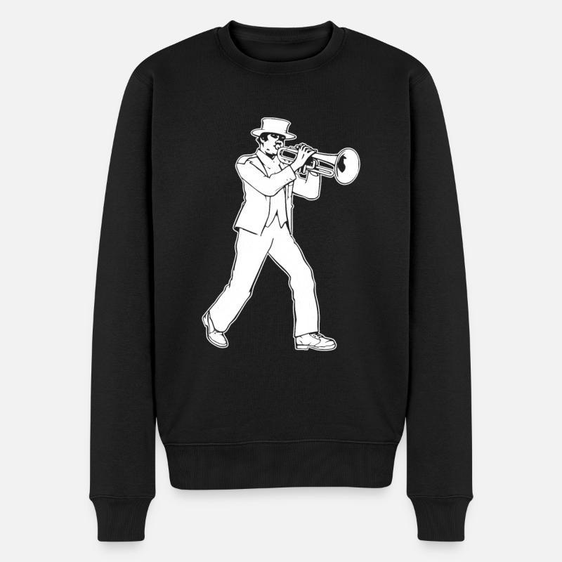 Spielmannszug Posaune - Männer Premium Bio Pullover - Schwarz