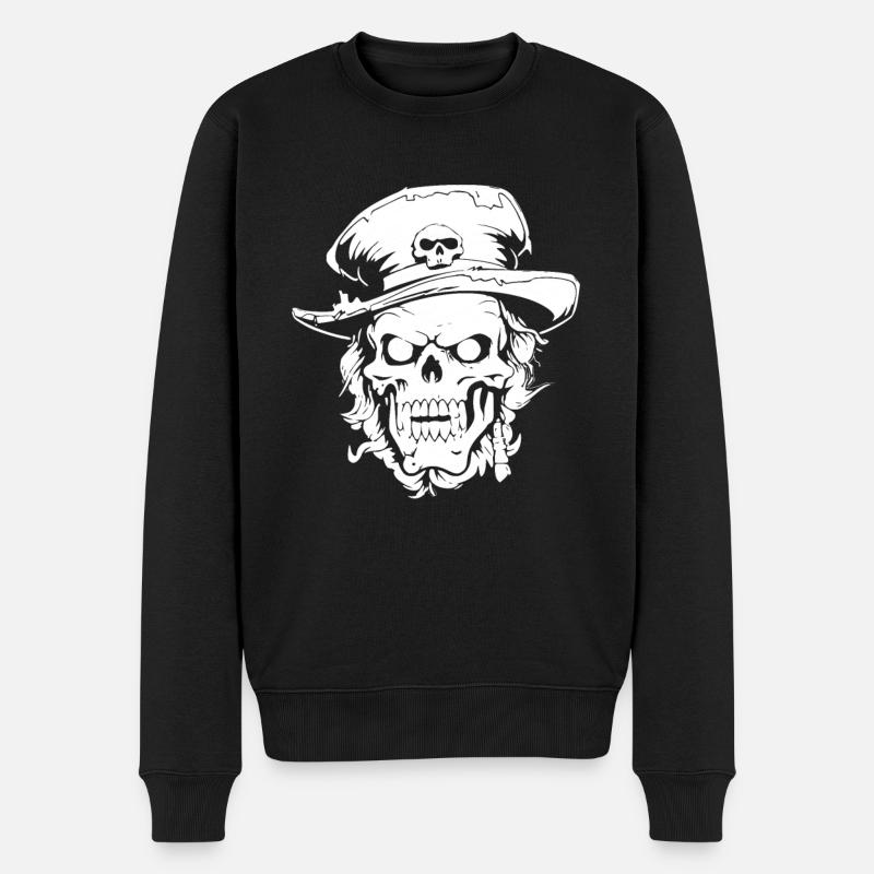 Zombie Halloween - Männer Premium Bio Pullover - Schwarz