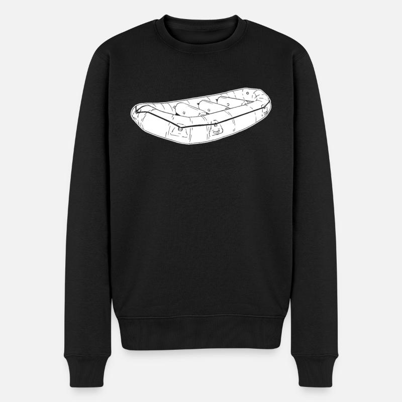 Rafting - Männer Premium Bio Pullover - Schwarz