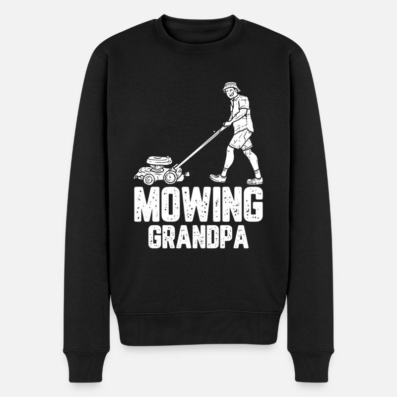 Hobbygärtner Garten Garten Opa - Männer Premium Bio Pullover - Schwarz