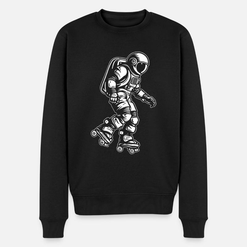 Rollschuhe Rollschuhlaufen - Männer Premium Bio Pullover - Schwarz