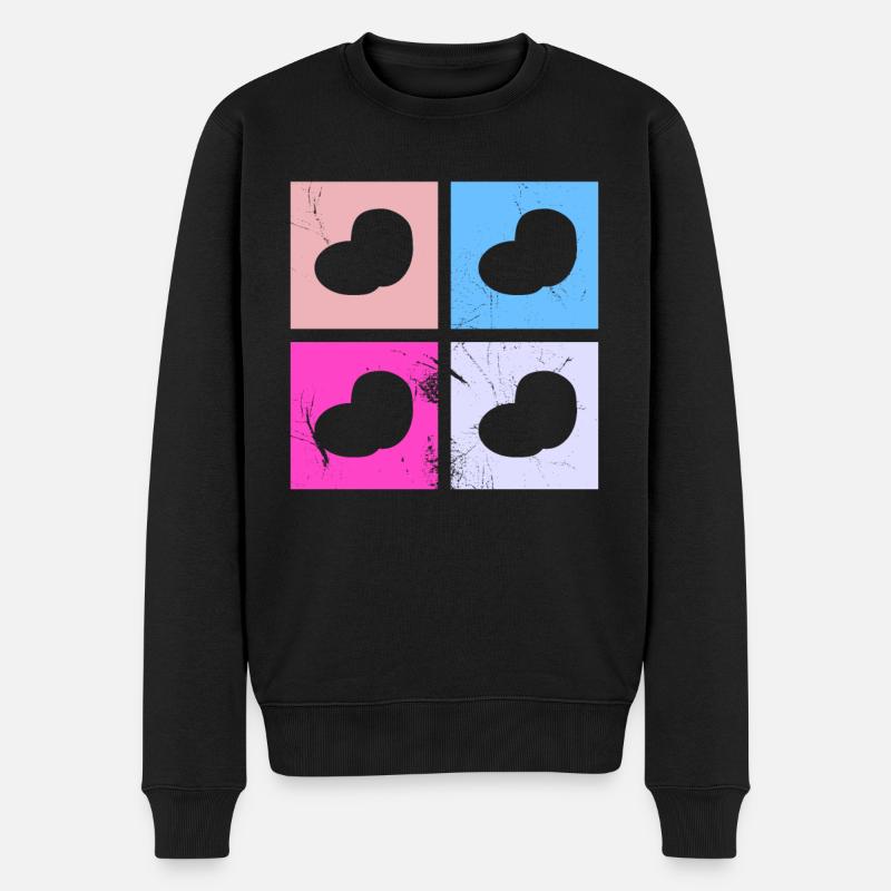 Kartoffel Kartoffelbrei Retro Geschenk - Männer Premium Bio Pullover - Schwarz