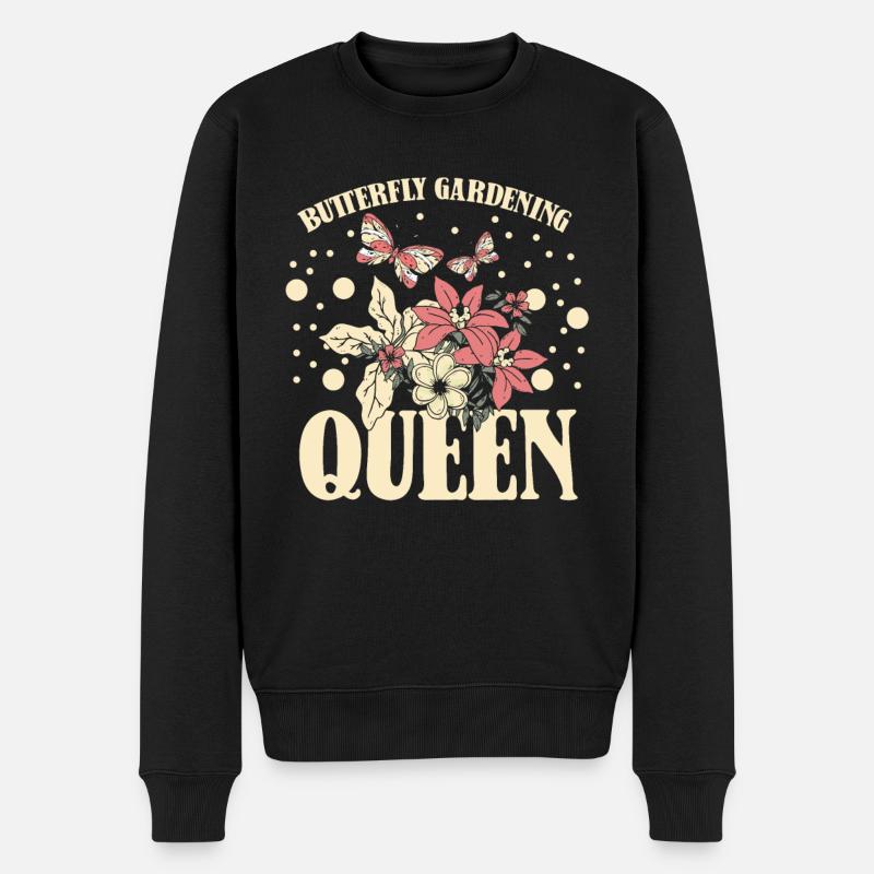 Hobbygärtner Garten Monarch - Männer Premium Bio Pullover - Schwarz