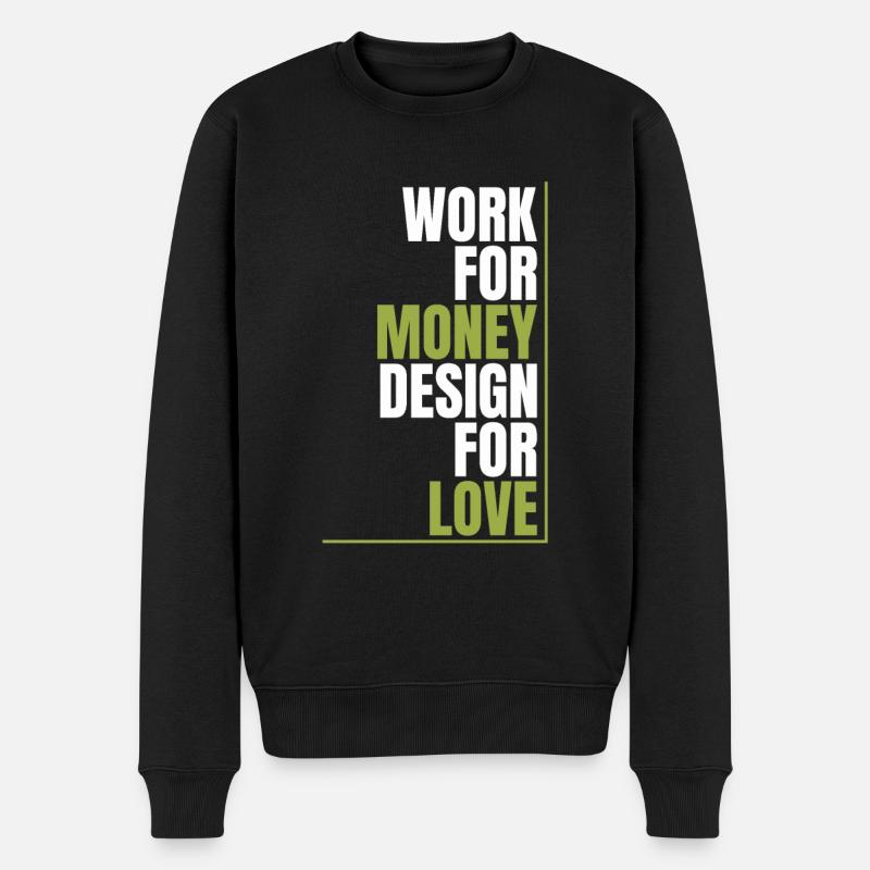 Web Entwickler Webdeveloper Liebe - Männer Premium Bio Pullover - Schwarz