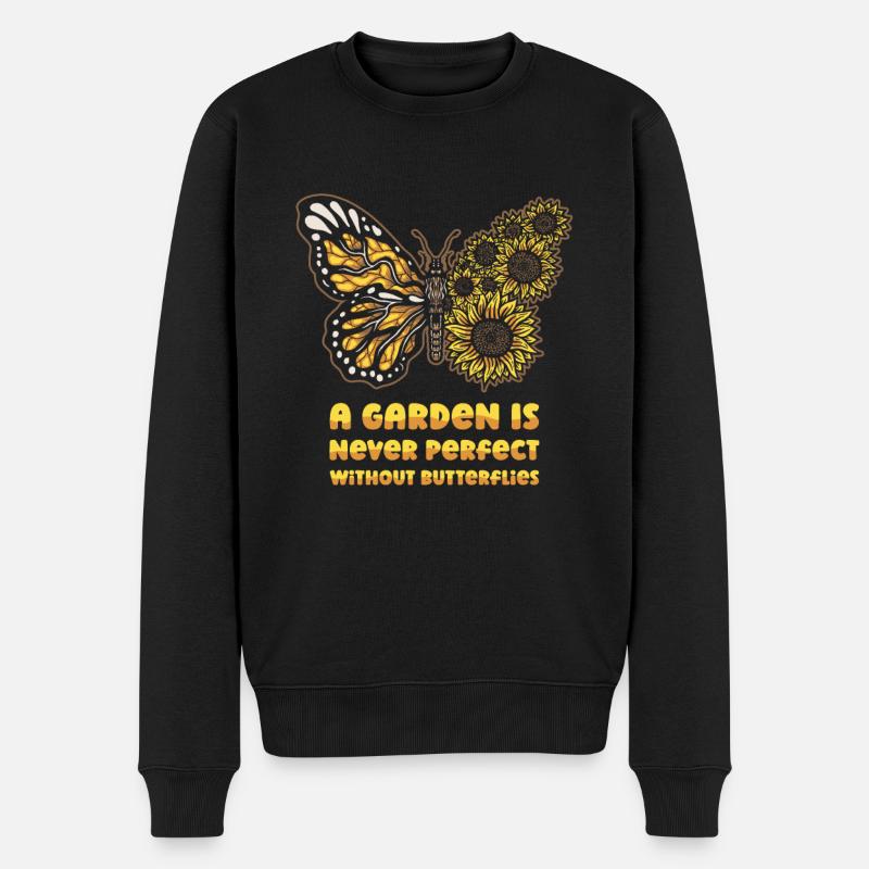 Hobbygärtner Garten Niedlich - Männer Premium Bio Pullover - Schwarz